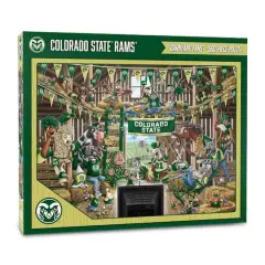 College Barnyard Fans 500 Piece Puzzle Colorado State Rams