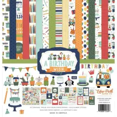 Echo Park A Birthday Wish Boy Collection Kit, 12" x 12"