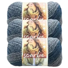 3 Pack Lion Brand&reg; Scarfie&reg; Yarn Teal/Silver