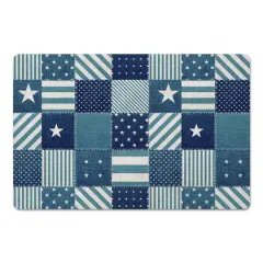 Nautical Patchwork Floor Mat