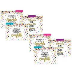 Teacher Created Resources Confetti File Folders, 2 Packs of 12