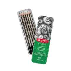 Derwent&reg; Academy Sketching 6 Pencil Tin Set