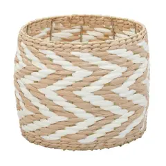 Household Essentials Cattail & Paper Zee Basket White