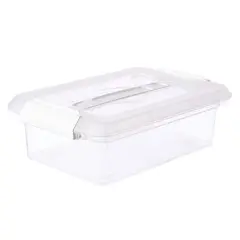3.4qt. Storage Bin with Lid by Simply Tidy&reg; White