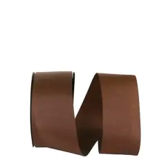 The Ribbon Roll 2.25" x 50yd. Grosgrain Allure Solid Ribbon Brown