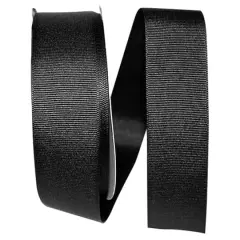 Reliant 1.5" x 50yd. Grosgrain Solid Ribbon Black
