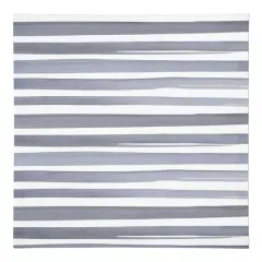 Watercolor Stripe Cotton Twill Napkin Blue and White