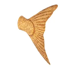 Hello Honey&reg; 11.75" Distressed Gold Salmon Tail Metal Wall D&eacute;cor