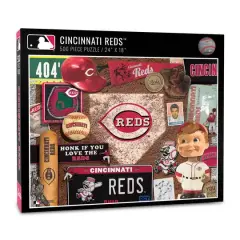 MLB Baseball Retro Series 500 Piece Puzzle Cincinnati Reds