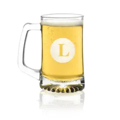 Hortense B. Hewitt Co. Engraved Glass Mug L