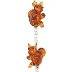 Brown Lampwork Glass Squirrel Beads by Bead Landing&trade;