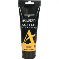 Grumbacher&reg; Academy&reg; Acrylic Paint, 200mL Yellow Ochre Light
