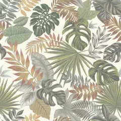 RoomMates Palm Frond Toss Peel & Stick Wallpaper Green/Orange
