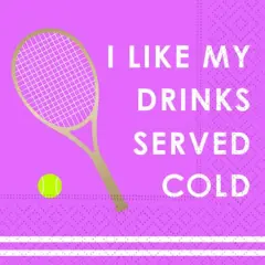 JAM Paper Drinks Served Cold Cocktail Napkins, 32ct.