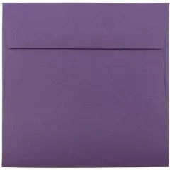 JAM Paper 6" Square Colored Invitation Envelopes, 25ct. Dark Purple