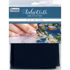 Essentials by Leisure Arts 18 Count Aida Cloth, 30" x 36" Navy