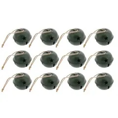 Haute Decor 12ct. 2" Jingle Bell Ball Ornaments Green