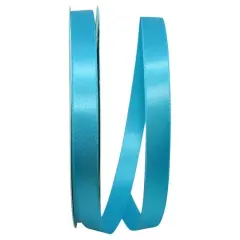 JAM Paper 5/8" x 100yd. Double Face Satin Allure Ribbon Turquoise