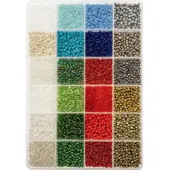 8/0 Multicolor Glass Seed Beads, 10.5oz. by Bead Landing&trade;