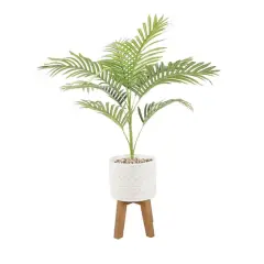 Flora Bunda&reg; 2.5ft. Palm in Illuminati Ceramic Pot on Stand