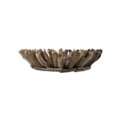 Hello Honey&reg; 26" Natural Coastal Decorative Driftwood Oval Tray
