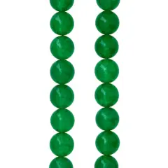 Green Dyed Quartzite Round Beads, 10mm by Bead Landing&trade;