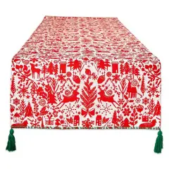 DII&reg; 72" Christmas Woods Embellished Table Runner