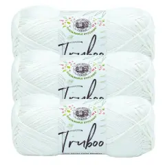 3 Pack Lion Brand&reg; Truboo Yarn White
