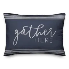 Gather Here Throw Pillow 14" x 20"