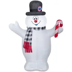 3.5ft. Airblown&reg; Inflatable Frosty the Snowman with Candy Cane