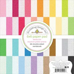 Doodlebug Design Inc.&trade; Petite Prints Swiss Dot Paper Pad, 6" x 6"