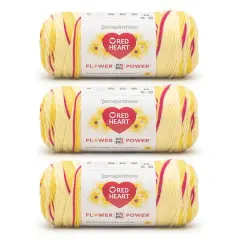 3 Pack Red Heart&reg; All In One Flower Power&trade; Yarn Dilly Daylily