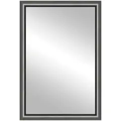 Timeless Frames&reg; Cleo Pewter 24" x 37" Framed Mirror