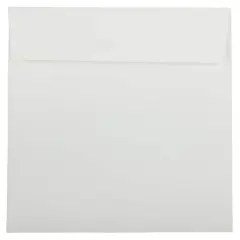 JAM Paper 8.5" x 8.5" Strathmore Invitation Envelopes, 25ct. Bright White Wove