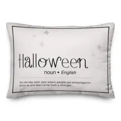 Halloween Definition 14" x 20" Throw Pillow