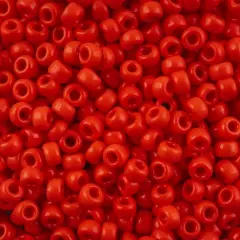 John Bead 8/0 Miyuki Glass Seed Beads, 12g Red Opaque