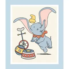 Disney&reg; Classics Dumbo Multicolor Panel Cotton Fabric