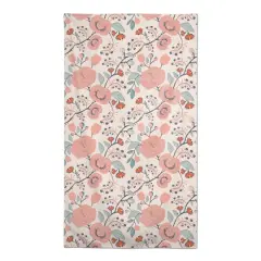 Pink Navy Floral Tablecloth