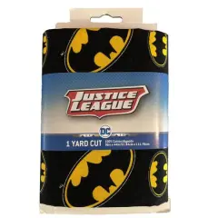 Camelot Fabrics DC Comics Batman Logo Toss Cotton Precut, 4ct.