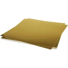Bazzill&reg; 12" x 12" Foil Cardstock, 15 Sheets Gold