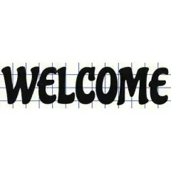 Leisure Arts&reg; Vinyl Matte Black Welcome Decal