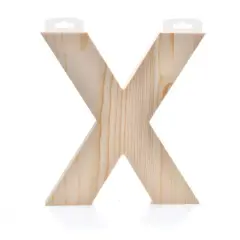 Hampton Art&trade; 8" Chunky Wood Letter X
