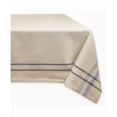 DII&reg; 120" Nautical Blue French Stripe Tablecloth