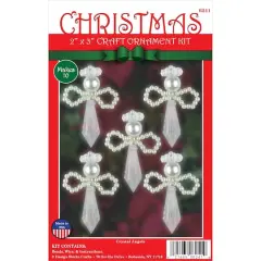 Design Works&trade; 10ct. Crystal Angels Beaded Ornament Kit