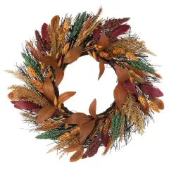 22" Faux Wheat Wreath by Ashland&reg;