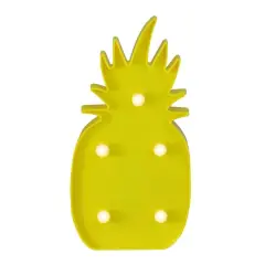 9.75" Yellow Pineapple LED Marquee Wall D&eacute;cor
