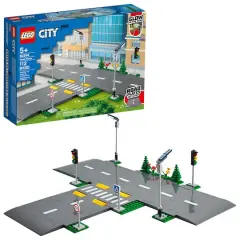 LEGO&reg; City Road Plates 60304 Building Kit (112 Pieces)