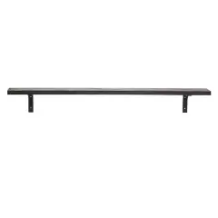 Hello Honey&reg; 4ft. Black Wood & Metal Wall Shelf