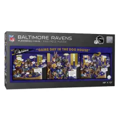 NFL Game Day in the Dog House 1,000 Piece Puzzle Baltimore Ravens