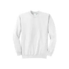 Port & Company&reg; Neutrals Core Fleece Crewneck Sweatshirt White